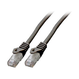 EFB Elektronik Patchkabel Cat.6 U/UTP LSZH CCA Negro 0,5m