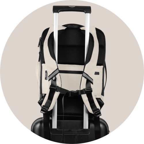 Oxford Mochila para Portátil 15" Executive RPET Beige 400191411