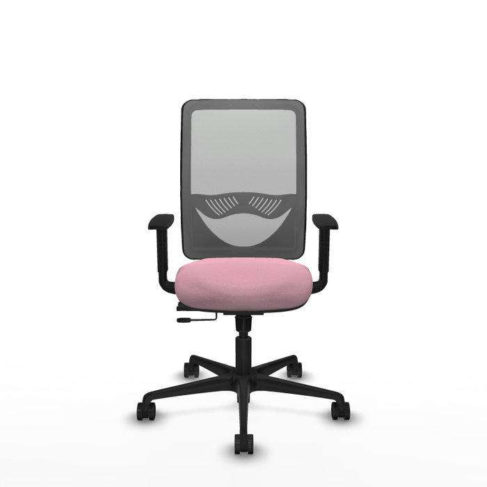 PIQUERAS Y CRESPO Silla de oficina Zulema Rosa y Gris