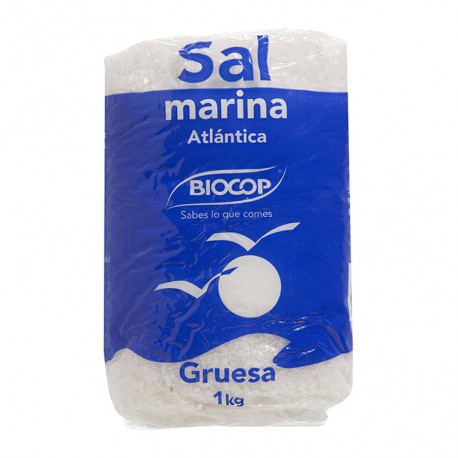 BIOCOP Sal Marina Atlántica Gruesa 1kg BIOCOP Sal Marina Atlántica Gruesa 1kg