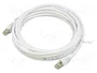 TELEGÄRTNER Patch cord S/FTP Cat 6a RJ45 5m Blanco