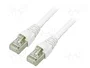 TELEGÄRTNER Patch cord S/FTP Cat 6a RJ45 5m Blanco