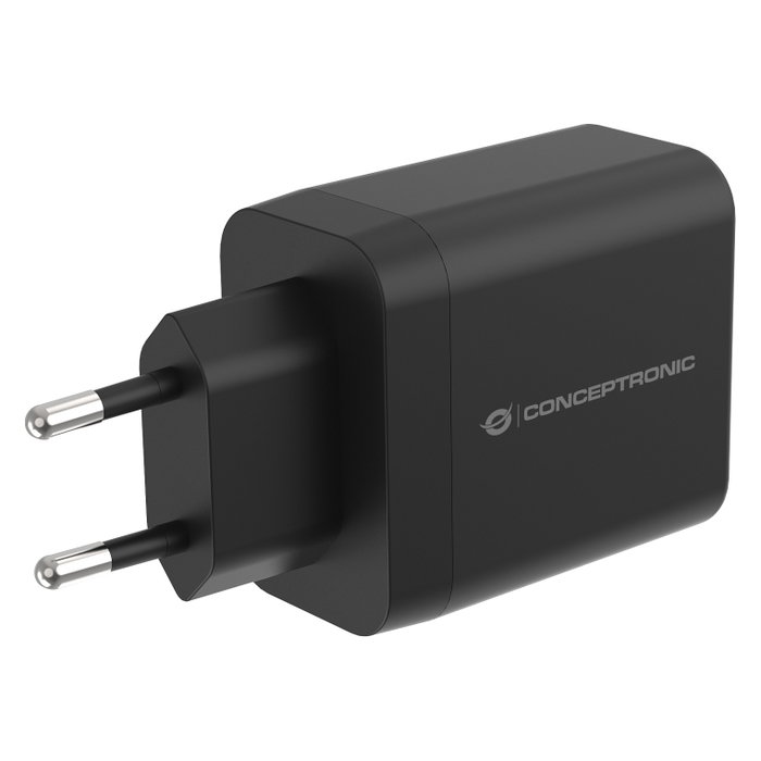 Conceptronic ALTHEA20B45 Cargador de dispositivos móviles 45W GaN con USB-C y USB-A Conceptronic ALTHEA20B45 Cargador de dispositivos móviles 45W GaN con USB-C y USB-A