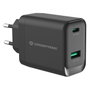 Conceptronic ALTHEA20B45 Cargador de dispositivos móviles 45W GaN con USB-C y USB-A