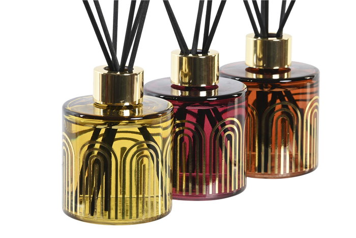 DKD Home Decor Ambientador Mikado Cristal 100 ml, Pack de 3