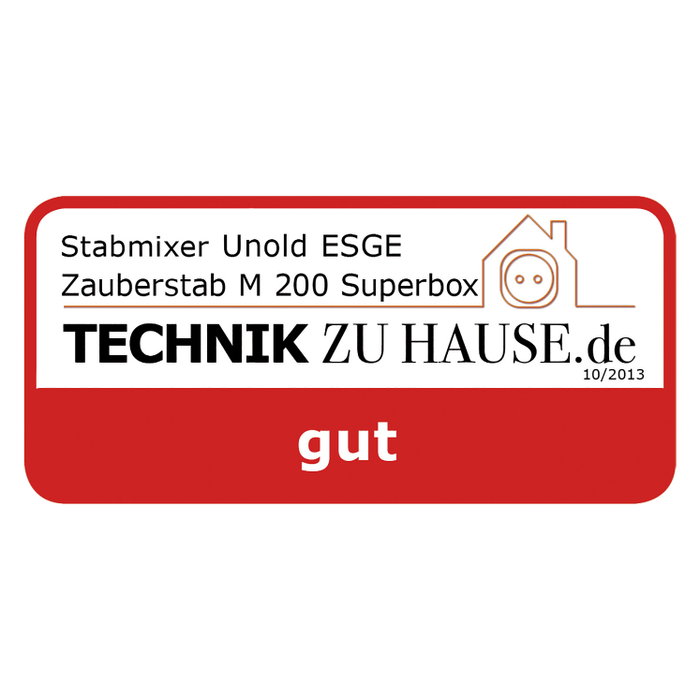 UNOLD ESGE-Zauberstab M 200 Superbox Batidora de Inmersión 200W Blanca con Picador y Vasos