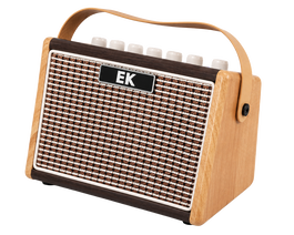 Amplificador Ek de Guitarra Acústica con Batería Recargable Ag15A+