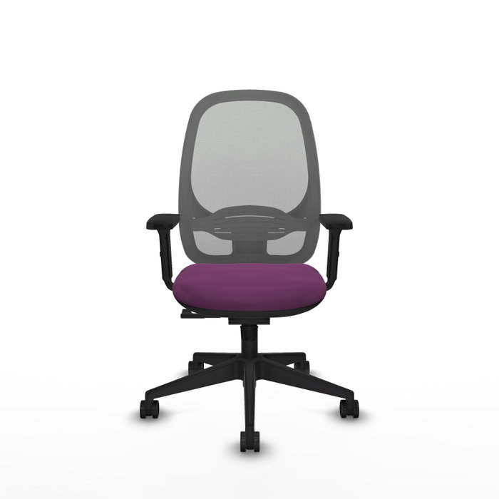 PIQUERAS Y CRESPO Silla de oficina Cilanco con mecanismo Sincro, Morado y Gris