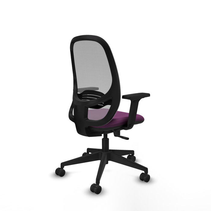 PIQUERAS Y CRESPO Silla de oficina Cilanco con mecanismo Sincro, Morado y Gris