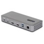 StarTech Docking Station USB-C con 2 HDMI 4K 60Hz y PD 100W Gris