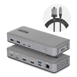 Hub USB Startech 196UE-USBC-DOCK Gris