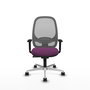 PIQUERAS Y CRESPO Silla de oficina Cilanco con mecanismo Sincro, Morado y Gris