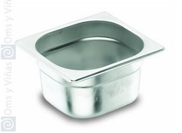 Cubeta GN 1/6 Inox, Acero Inoxidable, Diámetro 6.5 cm