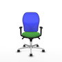 PIQUERAS Y CRESPO Silla de oficina Jorquera Verde y Azul