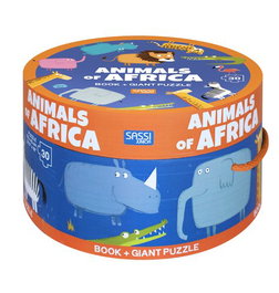 Puzle Y Libro Sassi Manolito Books Animales De Africa 30 Piezas (+3 Años)