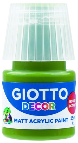 GIOTTO Set de 6 Pinturas Acrílicas Verde Oliva 25 ml (bote) GIOTTO Set de 6 Pinturas Acrílicas Verde Oliva 25 ml (bote)