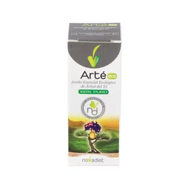 NOVADIET Aceite Esencial Árbol del Té 15ml Antiséptico, Bactericida, Fungicida, Cicatrizante, Antiinflamatorio, Desodorante. 100% Puro Ecológico.