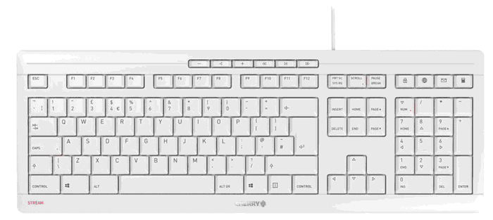 Cherry Teclado JK-8500DE-0 Gris - JK8500G - Teclado QWERTY Alemán con Cable Cherry Teclado JK-8500DE-0 Gris - JK8500G - Teclado QWERTY Alemán con Cable
