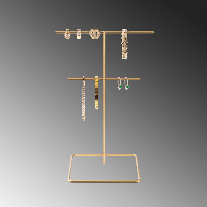 Aberto Design Organizador de Joyero TK-004 Dorado Metálico Elegante para Tocador