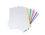 Liderpapel Recambio A4 120 Hojas 90g Cuadro 4mm 4 Taladros Bandas 5 Colores