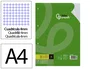 Liderpapel Recambio A4 120 Hojas 90g Cuadro 4mm 4 Taladros Bandas 5 Colores