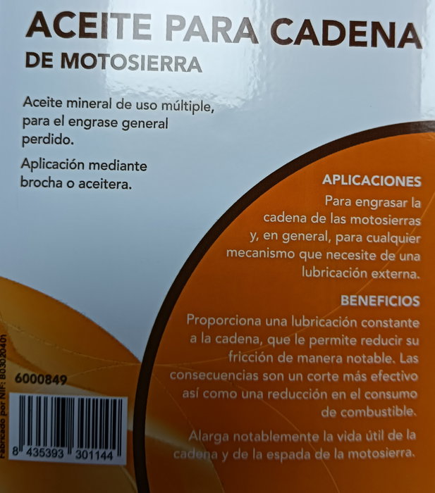Yaros Aceite para Cadena de Motosierra 5 LTS Yaros Aceite para Cadena de Motosierra 5 LTS