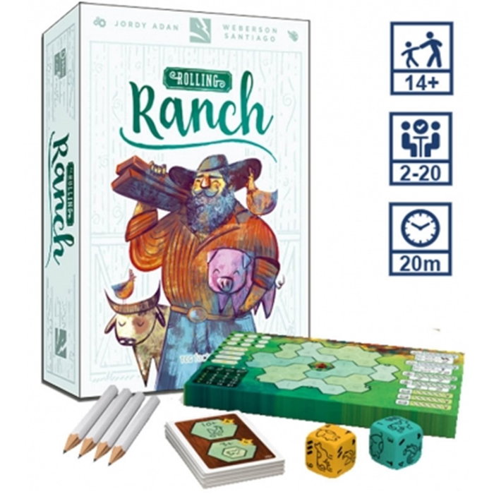Juego de mesa Rolling Ranch en español Juego de mesa Rolling Ranch en español