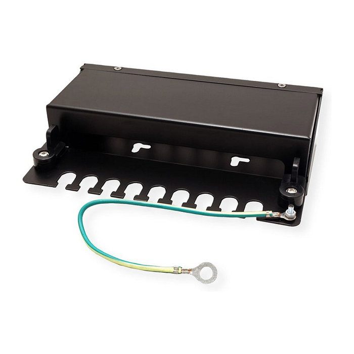 VALUE 26.99.0331 Soporte para Keystone de 8 Puertos Negro