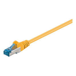 Goobay Cable RJ-45 Cat 6.a S/FTP (PIMF) 0,5m Amarillo, 500 MHz