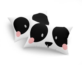 L'essentiel linge de maison Juego de Fundas de Almohada Panida Pink Blanco Negro Rosa 50 x 70 cm 2 Piezas