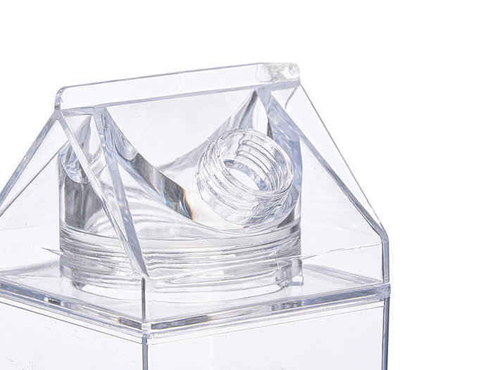 Leknes Botella Nevera Cuadrada Acrílico 1L 8 cm x 26 cm x 8 cm (Set de 12)