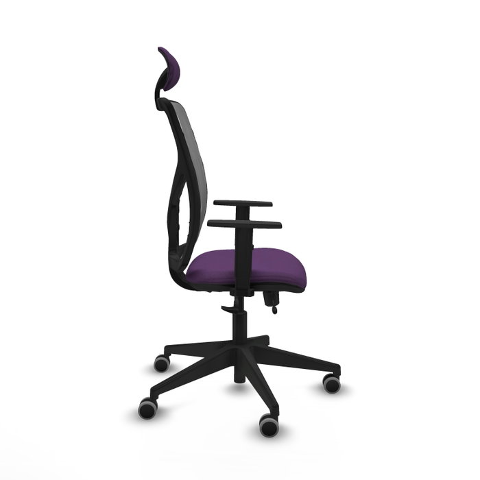 PIQUERAS Y CRESPO Silla de oficina Motilla con mecanismo Sincro/Traslack Morado y Gris PIQUERAS Y CRESPO Silla de oficina Motilla con mecanismo Sincro/Traslack Morado y Gris