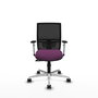 PIQUERAS Y CRESPO Silla de oficina Yunquera con mecanismo Sincro, Morado y Negro