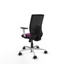 PIQUERAS Y CRESPO Silla de oficina Yunquera con mecanismo Sincro, Morado y Negro