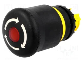 EATON ELECTRIC Interruptor de emergencia M22-LED negro