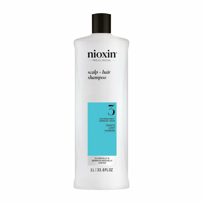 Nioxin Sistema 3 Champú para Cabello Teñido y Dañado 1000 ml Nioxin Sistema 3 Champú para Cabello Teñido y Dañado 1000 ml