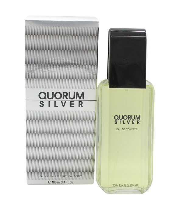 Antonio Puig Quorum Silver Eau De Toilette 100ml Vaporizador