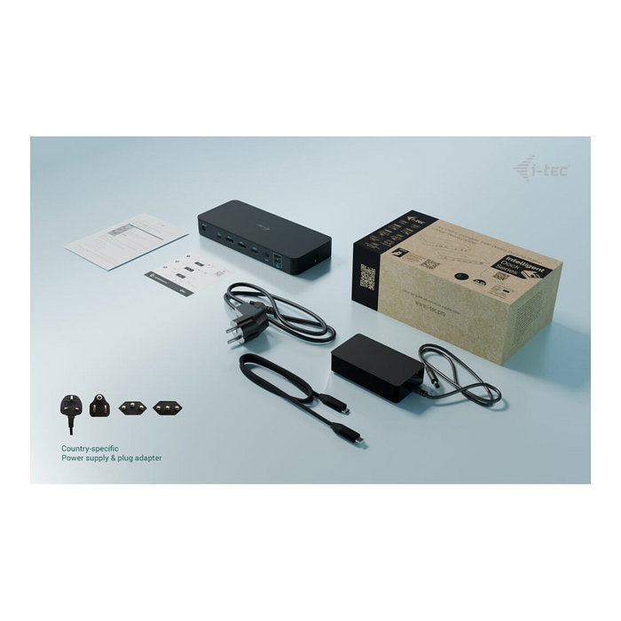 I-Tec C31INTGTRI4KDOCPDCH Docking Station USB-C Triple Display 1xHDMI 2xDP 1xGLAN 2xUSB-C Gen2 100W Negro I-Tec C31INTGTRI4KDOCPDCH Docking Station USB-C Triple Display 1xHDMI 2xDP 1xGLAN 2xUSB-C Gen2 100W Negro