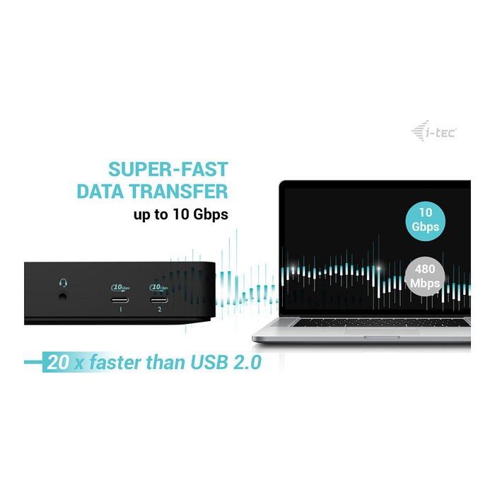 I-Tec C31INTGTRI4KDOCPDCH Docking Station USB-C Triple Display 1xHDMI 2xDP 1xGLAN 2xUSB-C Gen2 100W Negro I-Tec C31INTGTRI4KDOCPDCH Docking Station USB-C Triple Display 1xHDMI 2xDP 1xGLAN 2xUSB-C Gen2 100W Negro