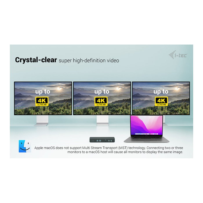 I-Tec C31INTGTRI4KDOCPDCH Docking Station USB-C Triple Display 1xHDMI 2xDP 1xGLAN 2xUSB-C Gen2 100W Negro I-Tec C31INTGTRI4KDOCPDCH Docking Station USB-C Triple Display 1xHDMI 2xDP 1xGLAN 2xUSB-C Gen2 100W Negro