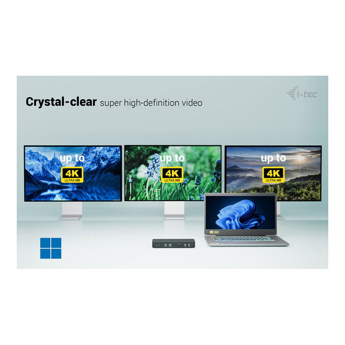 I-Tec C31INTGTRI4KDOCPDCH Docking Station USB-C Triple Display 1xHDMI 2xDP 1xGLAN 2xUSB-C Gen2 100W Negro I-Tec C31INTGTRI4KDOCPDCH Docking Station USB-C Triple Display 1xHDMI 2xDP 1xGLAN 2xUSB-C Gen2 100W Negro