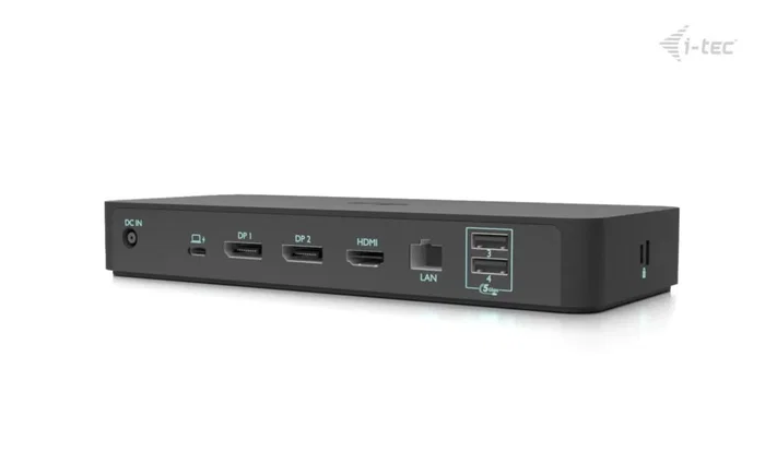 i-tec C31INTGTRI4KDOCPDCH Docking Station USB-C Triple Pantalla 4K, 1xHDMI 2xDP, Gigabit LAN, 100W PD, 4xUSB-A, 2xUSB-C, Audio Negro