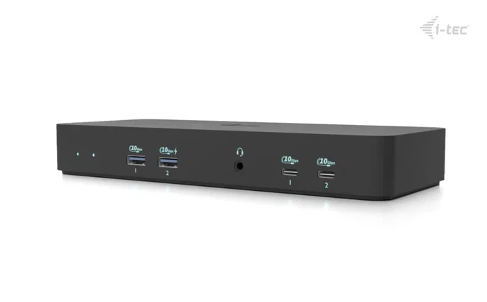 i-tec C31INTGTRI4KDOCPDCH Docking Station USB-C Triple Pantalla 4K, 1xHDMI 2xDP, Gigabit LAN, 100W PD, 4xUSB-A, 2xUSB-C, Audio Negro