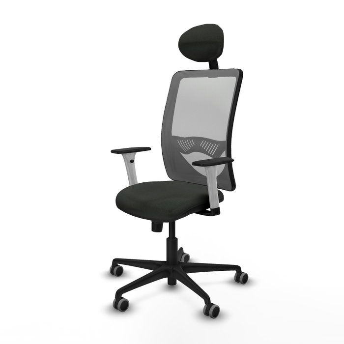 PIQUERAS Y CRESPO Silla de oficina Zulema con mecanismo Sincro, Gris y Negro PIQUERAS Y CRESPO Silla de oficina Zulema con mecanismo Sincro, Gris y Negro