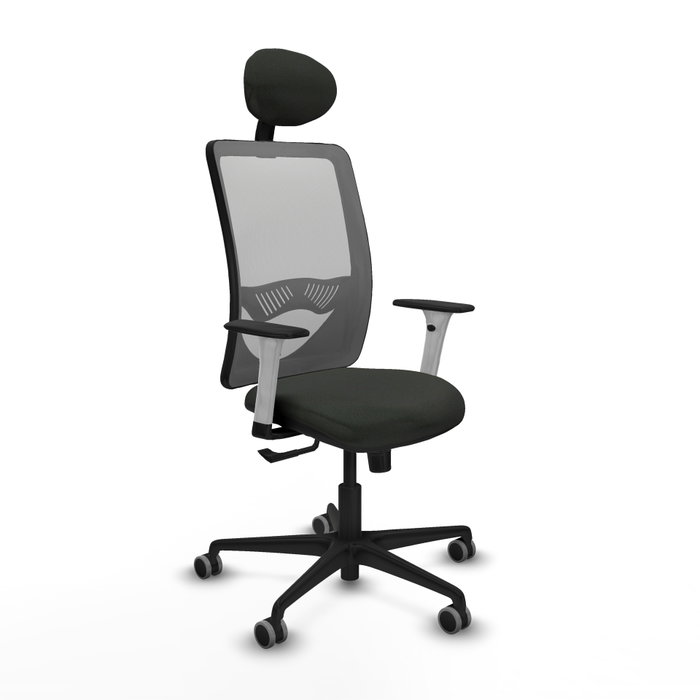 PIQUERAS Y CRESPO Silla de oficina Zulema con mecanismo Sincro, Gris y Negro PIQUERAS Y CRESPO Silla de oficina Zulema con mecanismo Sincro, Gris y Negro