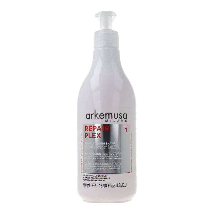 Arkemusa Champú Repair Plex 500 ml - Champú Reestructurante con Repair Complex y Ácido Hialurónico para Cabello Dañado Arkemusa Champú Repair Plex 500 ml - Champú Reestructurante con Repair Complex y Ácido Hialurónico para Cabello Dañado