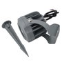 Foco LED con Pincho Jardín 10W IP65 2700K Gris