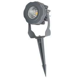 Foco LED con Pincho Jardín 10W IP65 2700K Gris