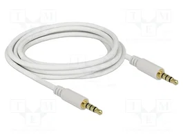 DeLOCK Cable de audio 3,5 mm a 3,5 mm, 3 m, Blanco
