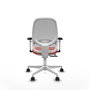 PIQUERAS Y CRESPO Silla de oficina Cilanco con mecanismo Sincro/Traslack Naranja y Gris